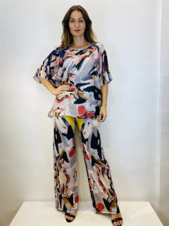 Camiseta Morcego Cetim Grey - ALESSA