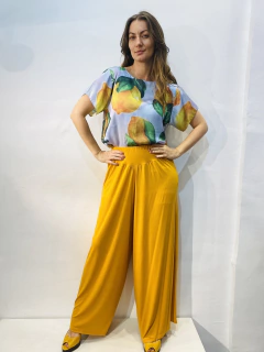 Camiseta Básica Cetim Limão Siciliano - ALESSA