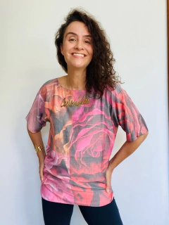 Camiseta Básica Tricoline Le Rose