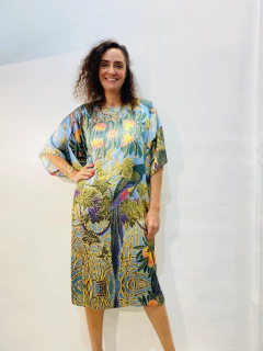 Vestido T Curto Cetim Arara Verde - buy online