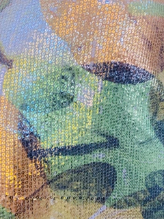 Vestido Regata Ombro Só Longo Paetê Antúrios