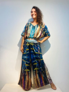 Calça Evasê Jersey Munch - online store