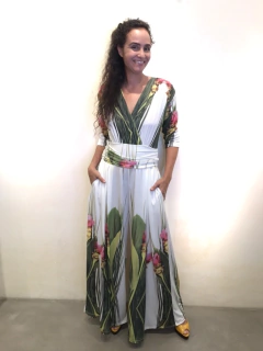 Macacão Sereia Jersey Folhagem