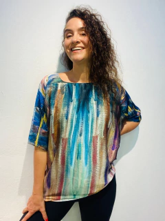 Camiseta Morcego Cetim Munch - ALESSA