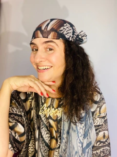 Lenço Chiffon 140x100cm Faisão Corrido