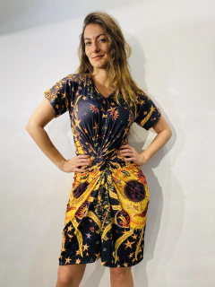 Vestido Torcido Jersey Sol