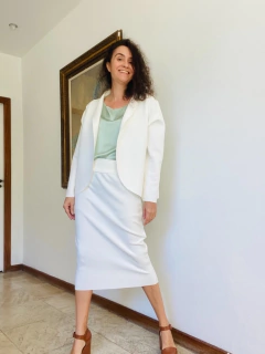 Imagem do Blazer Neoprene Branco