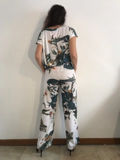 Calça Reta Jersey Birds - ALESSA