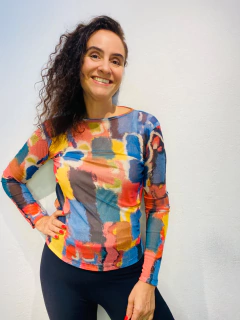 Blusa Pele Tule Fabienne - loja online