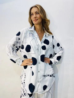 Camisa Social Crepe Colombina na internet