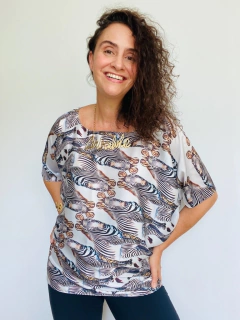 Camiseta Morcego Cetim Zebra