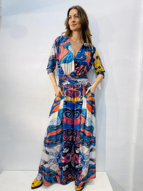 Macacão Sereia Jersey Arabesco