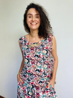 Regata Básica Tafetá Borboletas - ALESSA