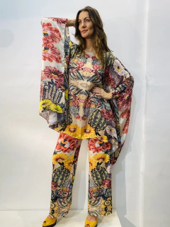 Camiseta Maxi Cetim Cactus