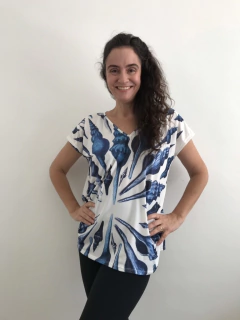 Camiseta Kaftan Jersey Concha Azul - online store