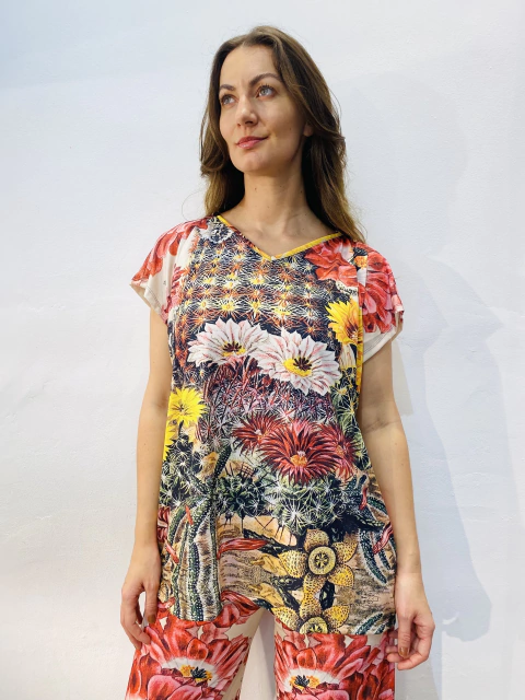 Camiseta Kaftan Jersey Cactus