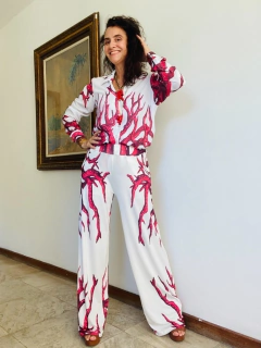 Camisa Social Crepe Coral - online store