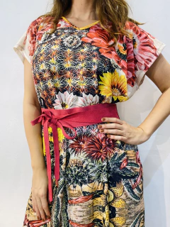 Vestido Kaftan Jersey Cactus