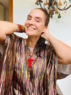 Camiseta Maxi Morcego Cetim Tropical Listra - comprar online