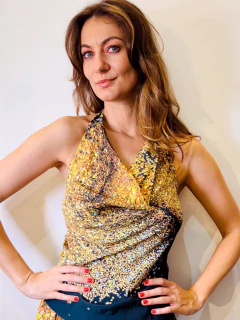 BLUSA FRENTE ÚNICA CREPE SAMBA PRETO