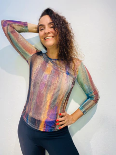 Blusa Pele Tule Munch