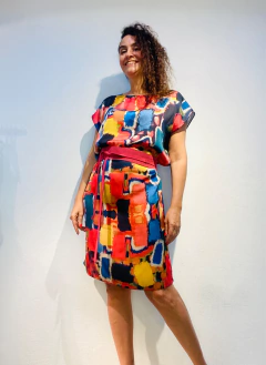 Vestido Kaftan Cetim Fabienne on internet