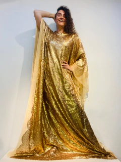 Vestido Maxi Longo Paetê Oro - buy online