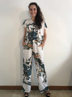 Calça Reta Jersey Birds