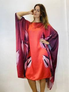 Vestido Maxi Curto Cetim Anturio