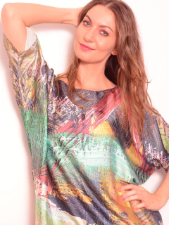 Camisa Morcego Cetim Vert - comprar online