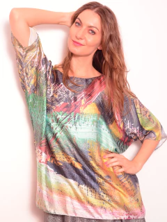 Imagem do Camisa Morcego Cetim Vert