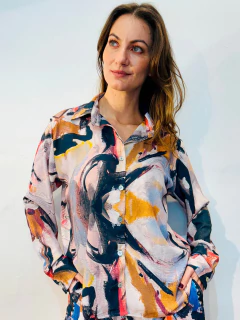 Imagem do Camisa Social Crepe Grey