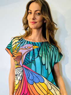 Camiseta Kaftan Cetim Color