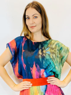 Camiseta Kaftan Cetim Samba - comprar online