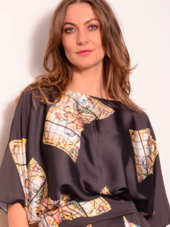 Camiseta Morcego Cetim Anjo Preto Local na internet