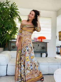 Vestido Pala Evasê longo Jersey Klimt - buy online