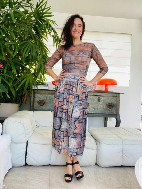 Saia Reta Jersey Paul Klee Cinza