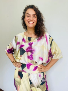 Camiseta Morcego Cetim Orquídea Branco - buy online