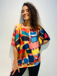 Camiseta Morcego Cetim Fabienne - ALESSA