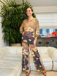 Blusa 3/4 Jersey Monet Amarelo - comprar online