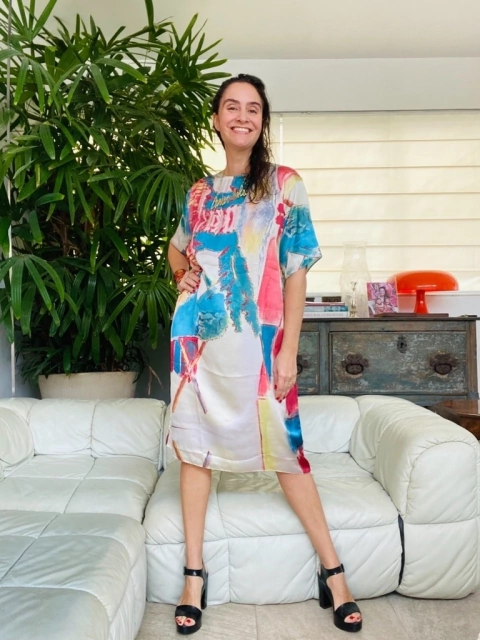 Vestido Básico Cetim Moinho