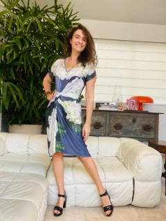 Vestido Torcido Jersey Hortênsia Cinza - buy online