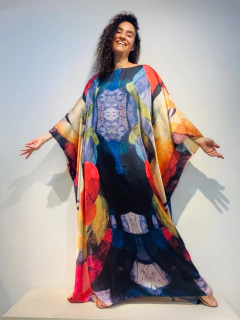 Vestido Maxi Longo Cetim Kupkla - ALESSA