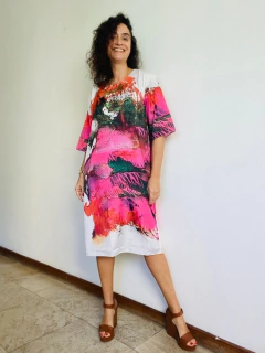 Vestido Básico Tafetá Porta Bandeira - ALESSA