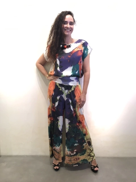 Camiseta kaftan Cetim Comunhão