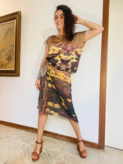 Saia Pareô Chiffon Monet Amarelo na internet