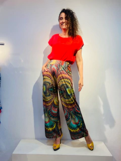 Camiseta Kaftan Crepe Vermelho on internet