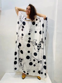 Vestido Maxi Longo Cetim Colombina - loja online