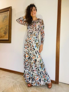 Blusa Pele Tule Pássaros na internet