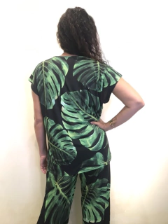 Camiseta kaftan V Jersey Costela de Adão na internet